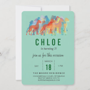 Invitación de cumpleaños de Gran Danés