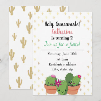 Invitación de cumpleaños de Guacamole