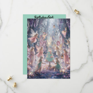 Invitación de cumpleaños de hada