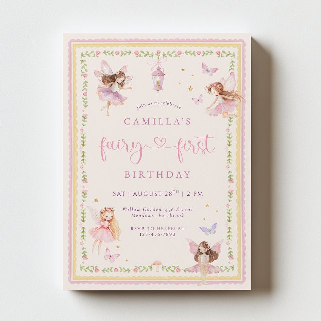 Invitación de cumpleaños de hada caprichosa (Subido por el creador)