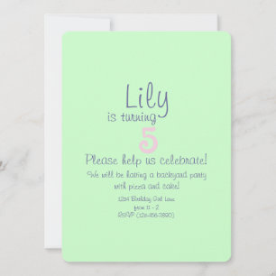 Invitación de cumpleaños de hada de flor linda