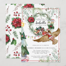 Invitación de cumpleaños de hada del bosque de inv