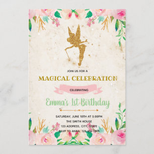 Invitación de cumpleaños de hada encantada