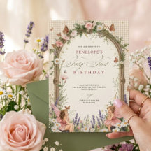 Invitación de cumpleaños de hada | Jardín capricho