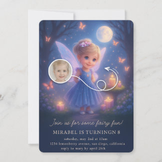 Invitación de cumpleaños de hada mágica