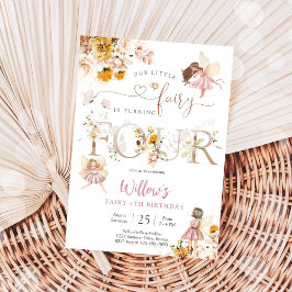 Invitación de cumpleaños de hada niña