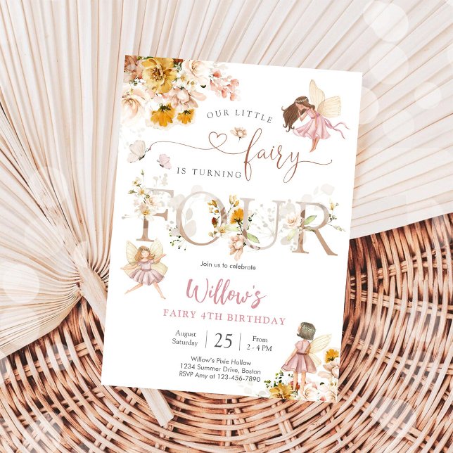 Invitación de cumpleaños de hada niña (Subido por el creador)