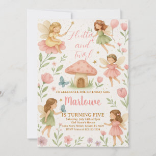 Invitación de cumpleaños de hadas mágicas