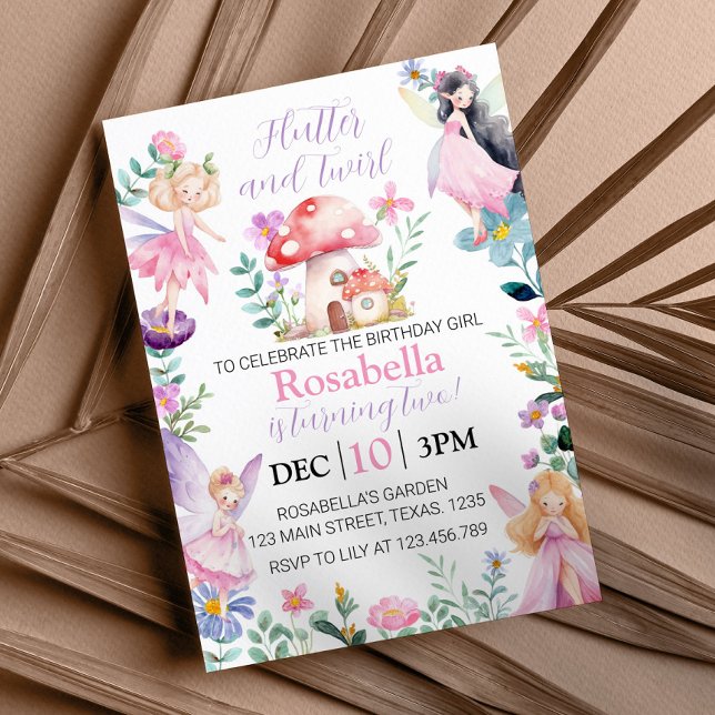 Invitación de cumpleaños de hadas mágicas cualquie (Subido por el creador)