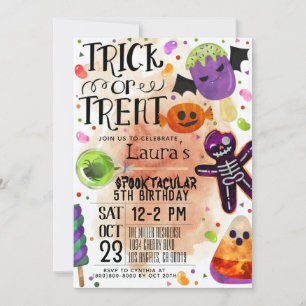 Invitación de cumpleaños de Halloween