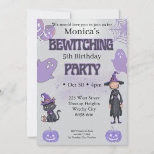 Invitación de cumpleaños de Halloween