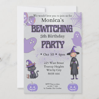 Invitación de cumpleaños de Halloween