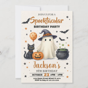 Invitación de cumpleaños de Halloween