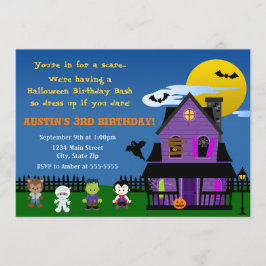 Invitación de cumpleaños de Halloween