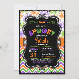 Invitación de cumpleaños de Halloween