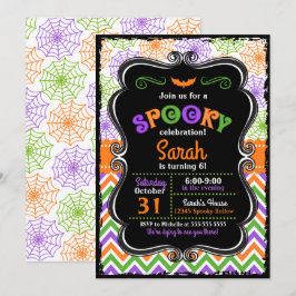 Invitación de cumpleaños de Halloween