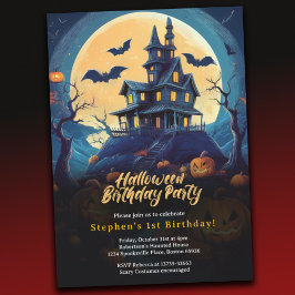 Invitación de cumpleaños de Halloween