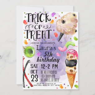 Invitación de cumpleaños de Halloween