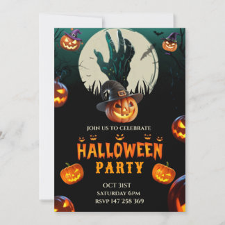 Invitación de cumpleaños de Halloween