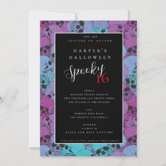 Invitación de cumpleaños de Halloween