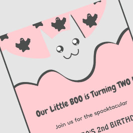 invitación de cumpleaños de Halloween 2º cumpleaño