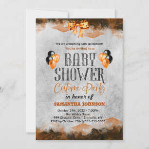 Invitación de cumpleaños de Halloween con murciéla