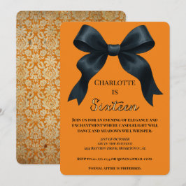 Invitación de cumpleaños de Halloween con reverenc