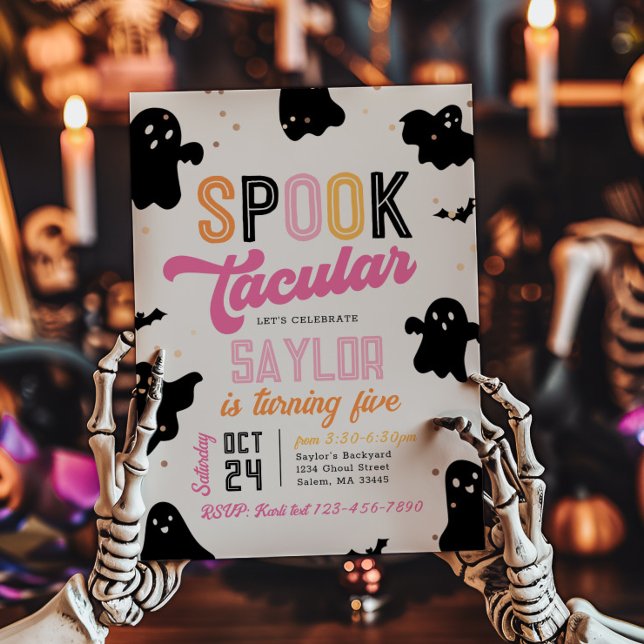 Invitación de cumpleaños de Halloween con Spooktac (Subido por el creador)