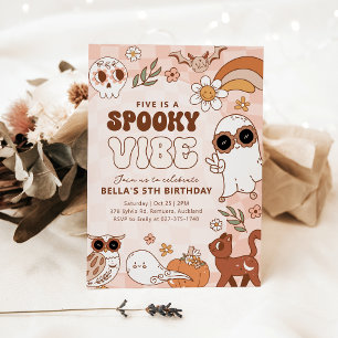 Invitación de cumpleaños de Halloween con vibració