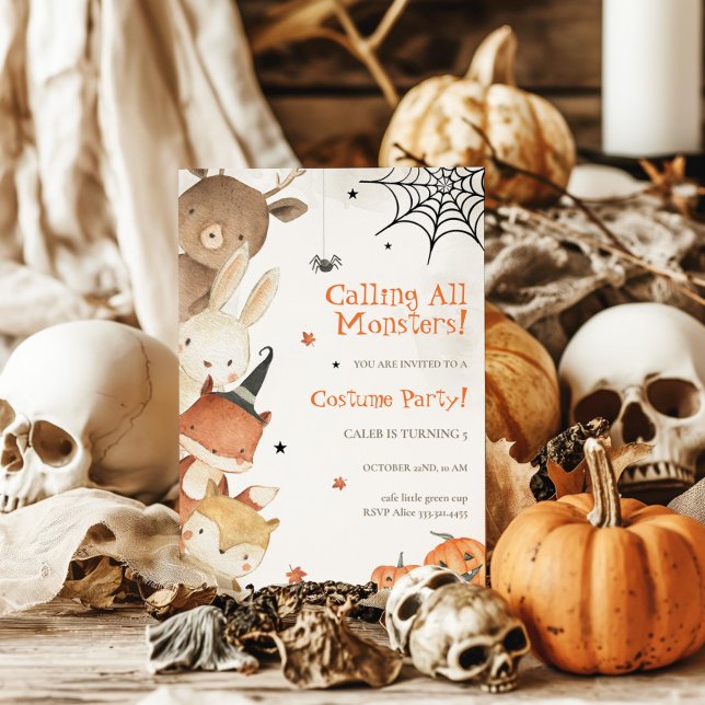 Invitación de cumpleaños de Halloween con vocación (Subido por el creador)
