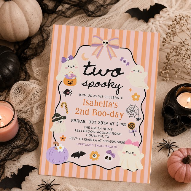 Invitación de cumpleaños de Halloween de dos fanta (Subido por el creador)