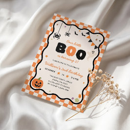 Invitación de cumpleaños de Halloween de nuestro p
