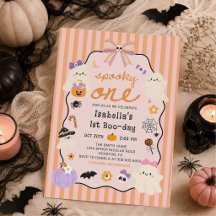 Invitación de cumpleaños de Halloween del fantasma