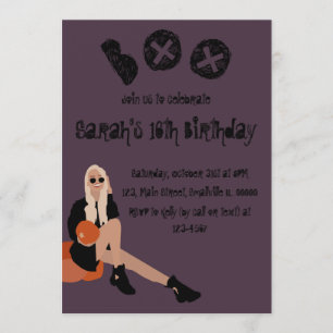 Invitación de cumpleaños de Halloween divertida