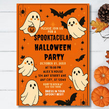 Invitación de cumpleaños de Halloween editable, Ha