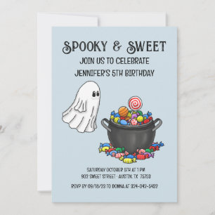 Invitación de cumpleaños de Halloween espeluznante