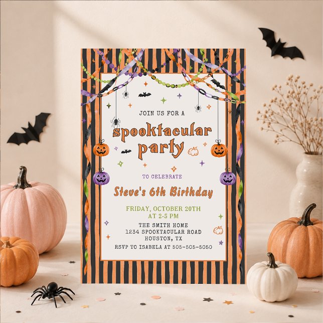 Invitación de cumpleaños de Halloween Espeluznante (Subido por el creador)