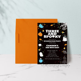 Invitación de cumpleaños de Halloween espeluznante