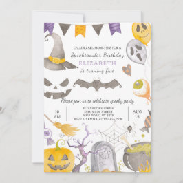 Invitación de cumpleaños de Halloween espeluznante
