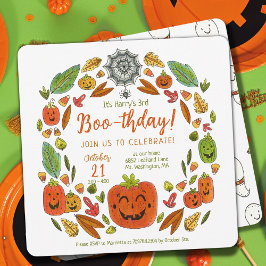 Invitación de cumpleaños de Halloween Ghost Boo-th