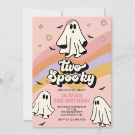 Invitación de cumpleaños de Halloween Hippie Dos E