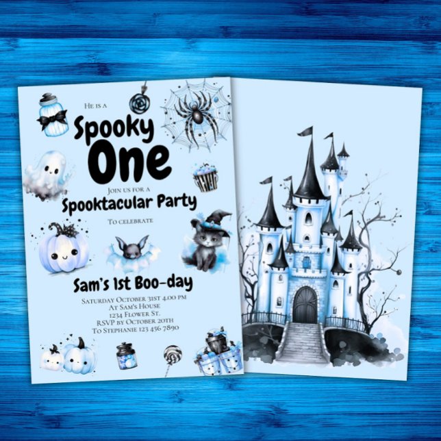 Invitación de cumpleaños de Halloween niños asusta (Subido por el creador)