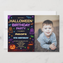 Invitación de cumpleaños de Halloween para niños |
