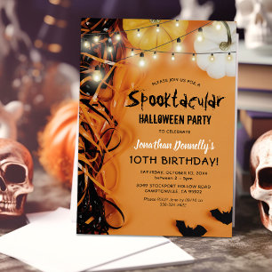 Invitación de cumpleaños de Halloween para niños