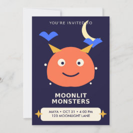 Invitación de cumpleaños de Halloween para niños c