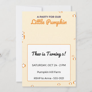 Invitación de cumpleaños de Halloween para niños L