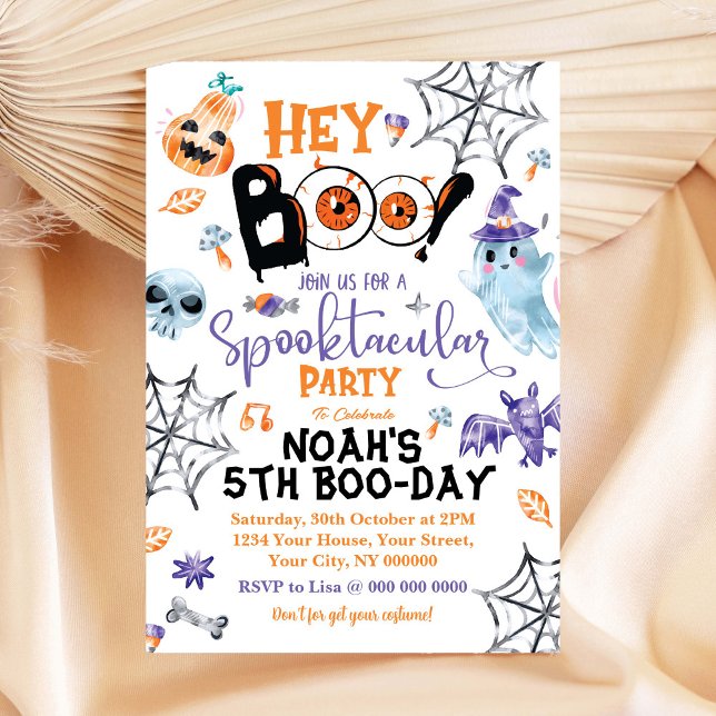 Invitación de cumpleaños de Halloween Spooktacular (Subido por el creador)