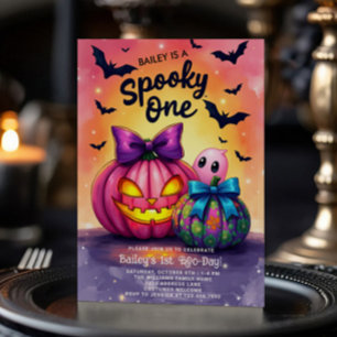 Invitación de cumpleaños de Halloween Spooky One