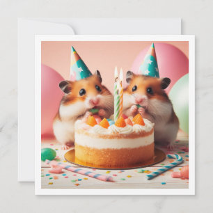 Invitación de cumpleaños de Hamsters