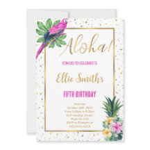 Invitación de cumpleaños de Hawái